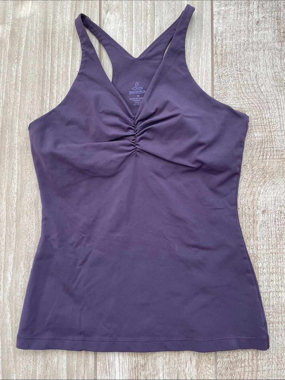 Prana dark purple racerback tank, size Medium